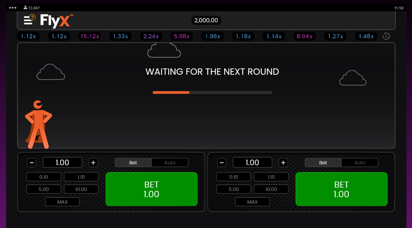 FlyX gameplay screenshot
